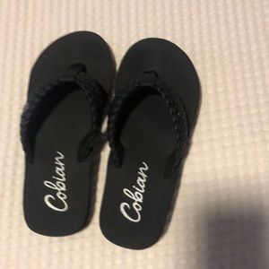Cobian braided flip flops